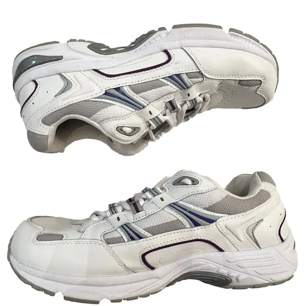 Vionic Women’s Walker Sneakers Size 11 Wide Athletic Orthotic White Purple